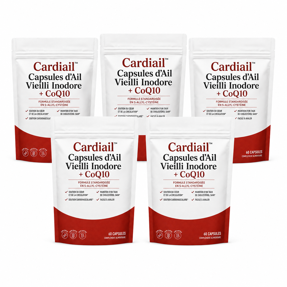 Cardiail™ Capsule di Aglio Invecchiato Inodore + CoQ10
