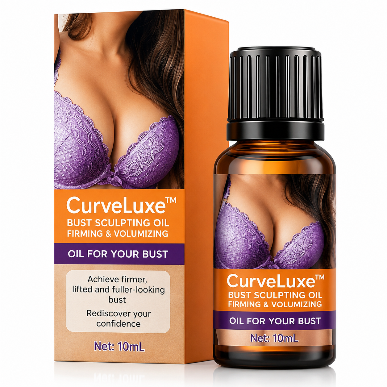 CurveLuxe™ Bust Sculpting Oil | Shape and restore volume to your breasts in 10 minutes!