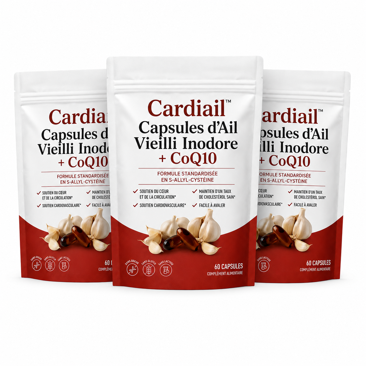 Cardiail™ Capsule di Aglio Invecchiato Inodore + CoQ10